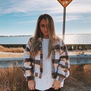 Fall Plaid Sherpa Trucker Jacket